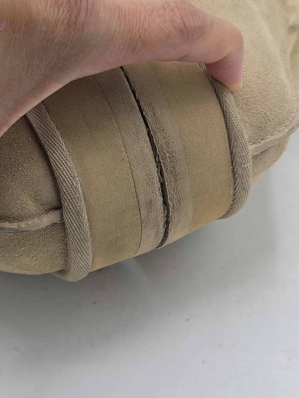 UGG Disquette Platform Suede Fur Slides Sand Size 6 - Picture 10 of 15